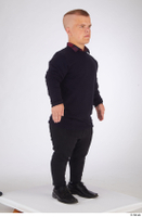  Jerome black jeans black oxford shoes blue sweatshirt casual dressed standing whole body 0008.jpg